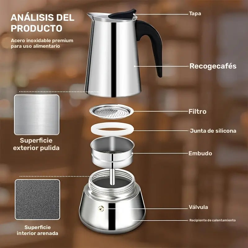CAFETERA ITALIANA® PROFESIONAL-INOXIDABLE