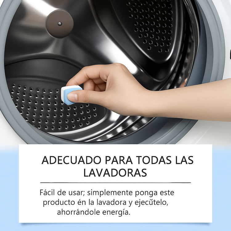 Caja de pastillas limpiadoras para lavadora
