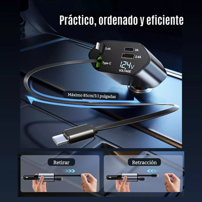 Cargador carro PRO 4 en 1