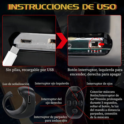 MASCARA SPIDERMAN ORIGINAL MARVEL® CONTROL REMOTO+LUCES