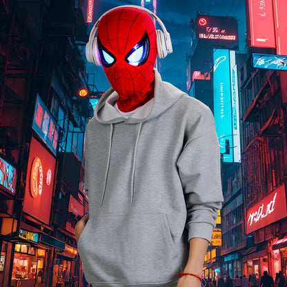 MASCARA SPIDERMAN ORIGINAL MARVEL® CONTROL REMOTO+LUCES