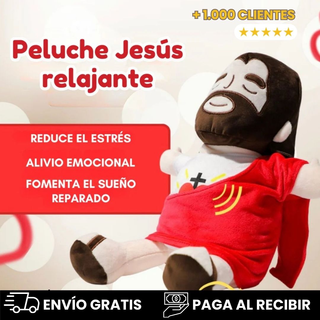 Peluche Bendecido de Jesús-RESPIRA-LUZ Y SUENA