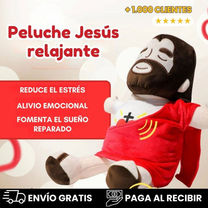 Peluche Bendecido de Jesús-RESPIRA-LUZ Y SUENA