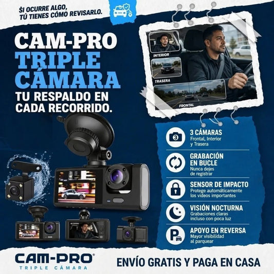 CAMARA 3 EN 1 PRO ORIGINAL. CON VISION NOCTURNA. GRABA TODO