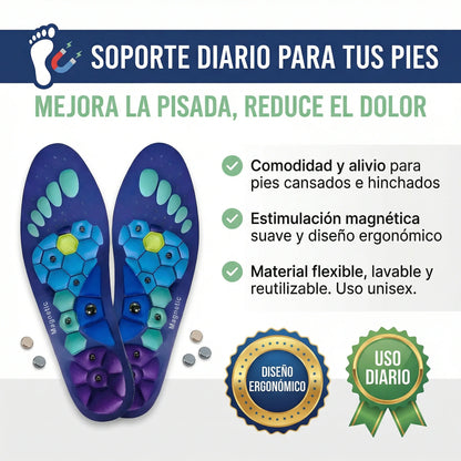 PAR DE PLANTILLAS MAGNÉTICAS CONFORT PLUS ORIGINALES-ALIVIO AL CAMINAR
