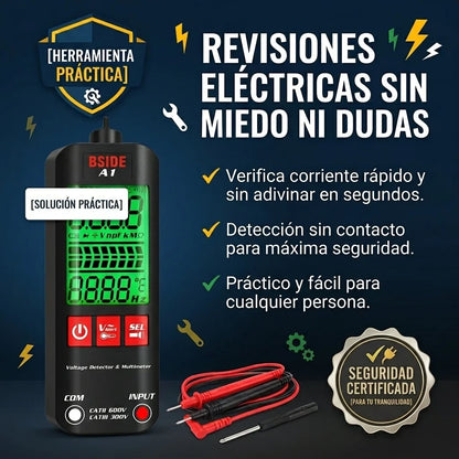 MULTIMETRO DIGITAL INTELIGENTE® ORIGINAL. CABLES INCLUIDOS