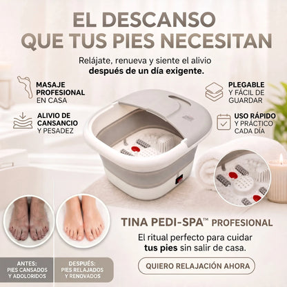 TINA PEDI-SPA™ PROFESIONAL. EL DESCANSO QUE TUS PIES NECESITAN