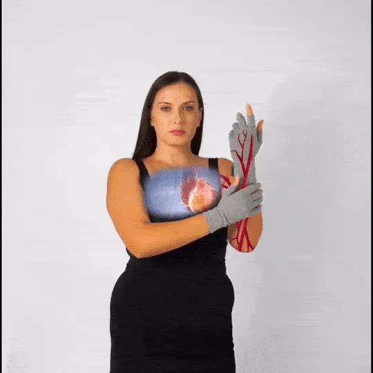Par de Guantes OneCompress Pro. Compresión suave y localizada