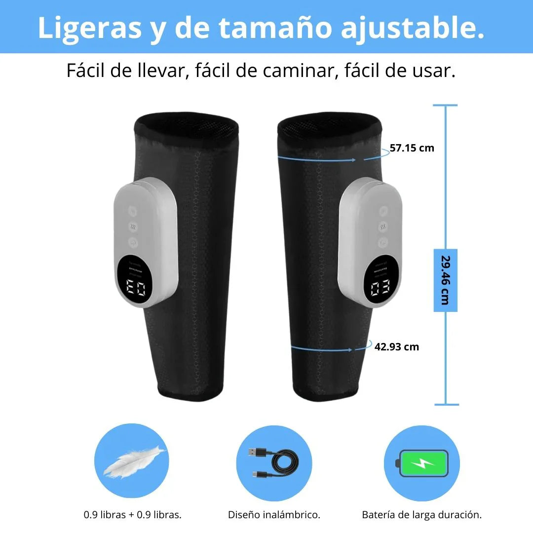 MASAJEADOR DE COMPRESIÓN 3 EN 1. TERAPEUTICO-DESCANSA TUS PIERNAS